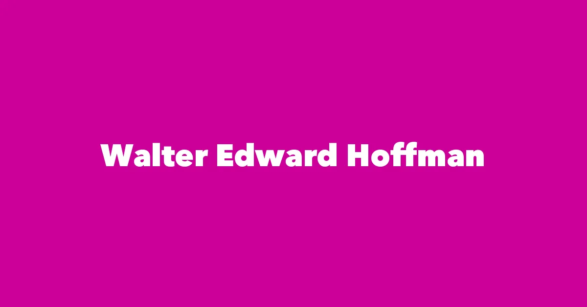Walter Hoffman