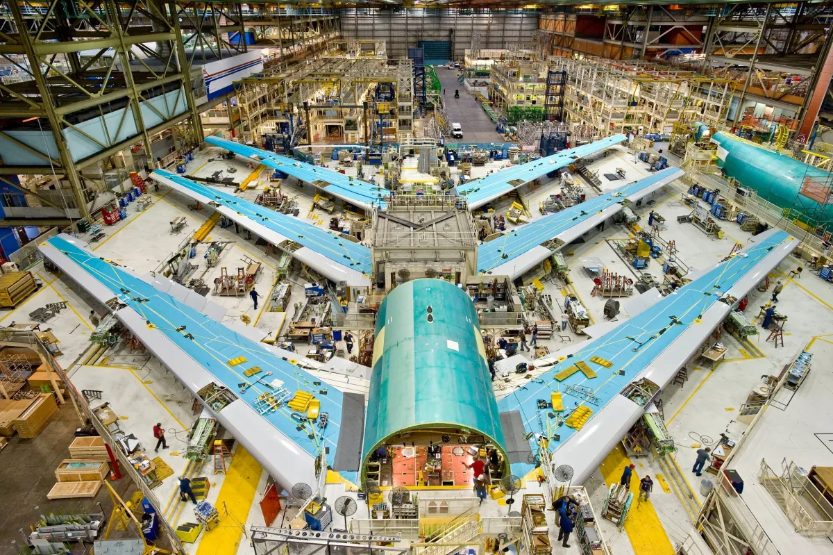 Boeing aircraft plants